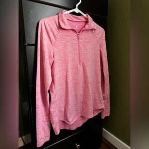 Apana Pink Quarter-Zip Top